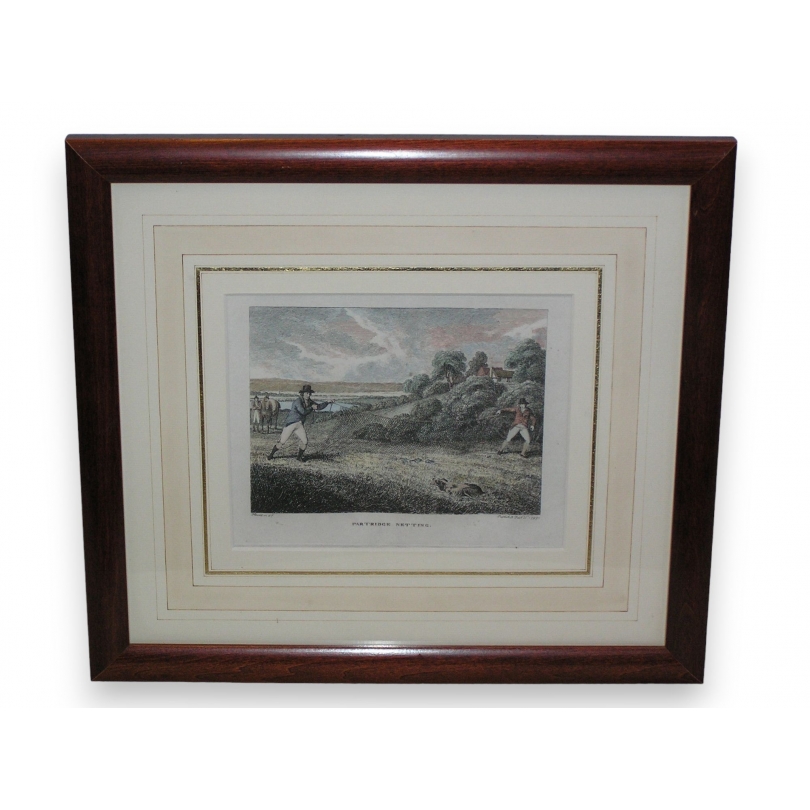 Engraving ‘Partridge netting’ by HOWIT on Moinat SA – Antiques and decorative items – Engravings, lithographs
