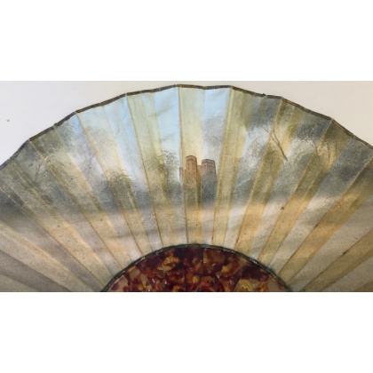 Tortoiseshell fan with painted decoration by  Moinat SA  - Antiques and home décor