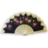 Black plastic and fabric fan at  Moinat SA  - Antiques and home décor
