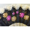 Black plastic and fabric fan at  Moinat SA  - Antiques and home décor