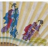 Bamboo fan with decorative paper at Moinat SA – Antiques and home décor