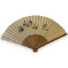 Bamboo fan with decorative paper at Moinat SA – Antiques and home décor