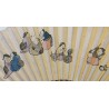 Bamboo fan with decorative paper at Moinat SA – Antiques and home décor