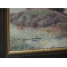 Tableau \"Vue d\'un lac\" signé P. LÉPINARD