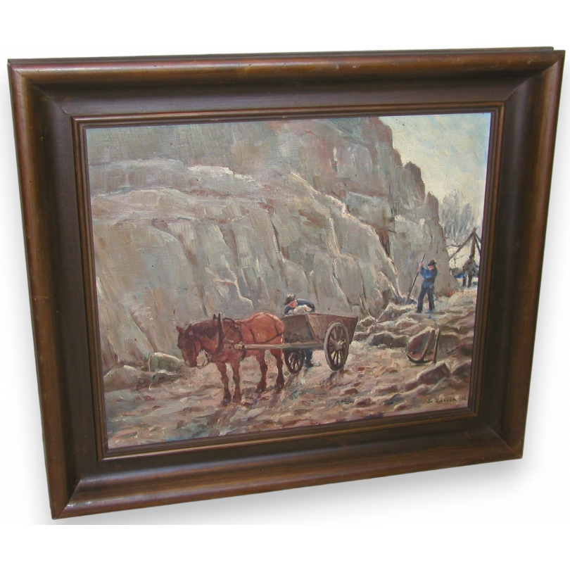 Paintings | Painting entitled ‘La carrière’, signed PARSEN. Moinat SA  – Antiques and home décor