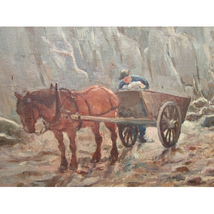Paintings | Painting entitled ‘La carrière’, signed PARSEN. Moinat SA  – Antiques and home décor