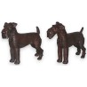  Paire de sculptures "Chiens, sur  Moinat SA  - Antiquités décoration