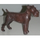 Paire de sculptures "Chiens"