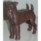 Paire de sculptures "Chiens"