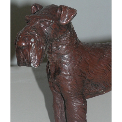 Paire de sculptures "Chiens, sur  Moinat SA  - Antiquités décoration