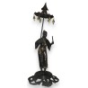 Sculpture \"Chinoise avec ombrelle\", en