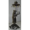 Sculpture \"Chinoise avec ombrelle\", en