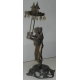 Sculpture "Chinoise avec ombrelle", en