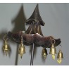 Sculpture \"Chinoise avec ombrelle\", en