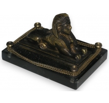 Sculpture "Sphinx", en bronze monté sur