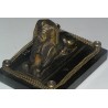 Sculpture \"Sphinx\", en bronze monté sur
