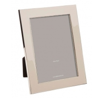 Photo frame enamelled grey, sand, large
