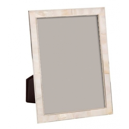 Photo frame mother of pearl and silver