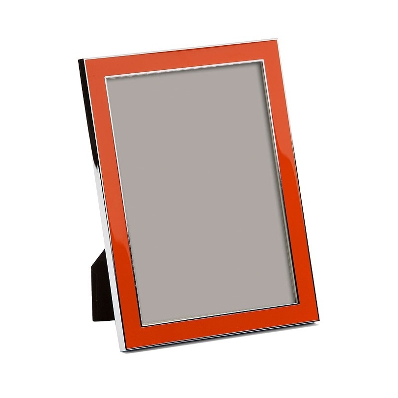 Photo frame enameled amber