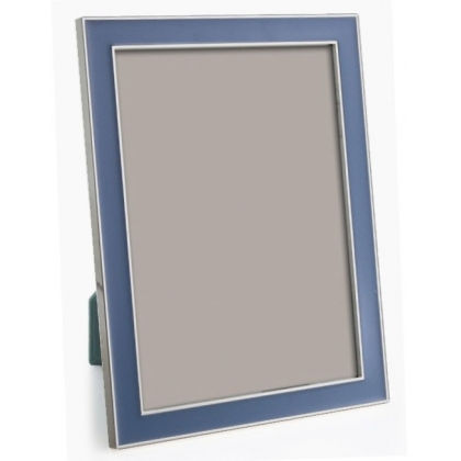 Cadre photo émaillé bleu pastel