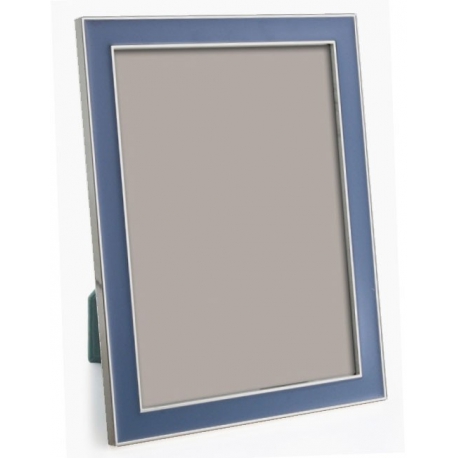 Cadre photo émaillé bleu pastel sur Moinat SA  - Antiquités décoration 