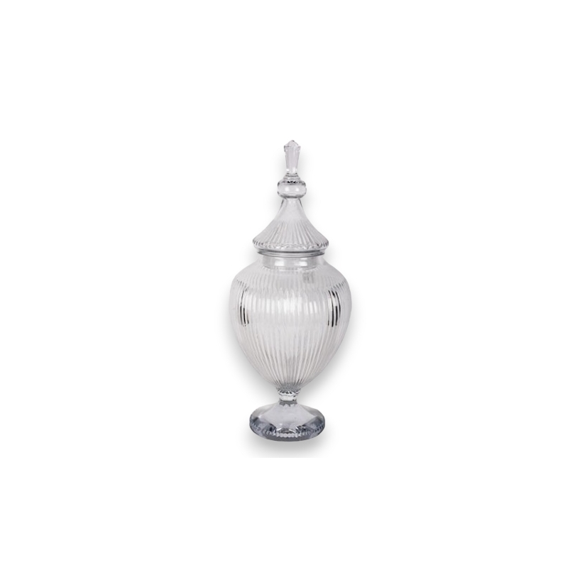  Grande coupe en cristal avec couvercle sur  Moinat SA  - Antiquités décoration