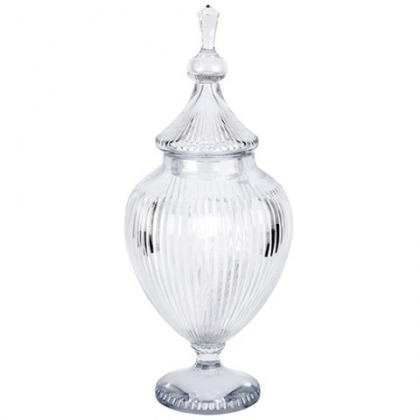  Grande coupe en cristal avec couvercle sur  Moinat SA  - Antiquités décoration