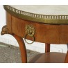  Guéridon rond Biedermeier. Dessus marbre blanc. sur  Moinat SA  - Antiquités décoration
