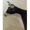 Vache miniature noire et blanche