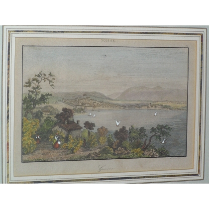 Gravure sur papier "Genève" de  sur Moinat SA  - Antiquités décoration -  Gravures, Lithos
