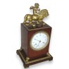 Empire-style lion clock, signed Dubuc Jeune. At Moinat SA – Antiques and Decor