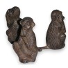 Sculpture \"Singes de la sagesse\"