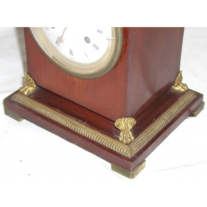 Empire-style lion clock, signed Dubuc Jeune. At Moinat SA – Antiques and Decor
