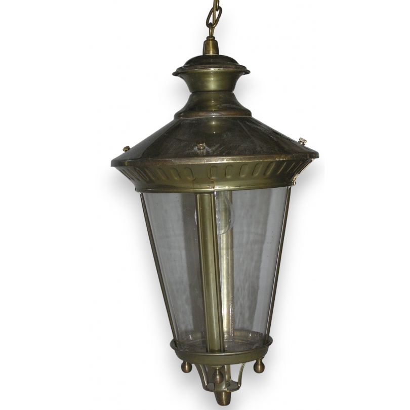 Hanging lantern, made of brass. From  Moinat SA  - Antiques and home décor