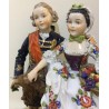 Capo di Monte porcelain goat figurine set at Moinat SA – Antiques and home décor