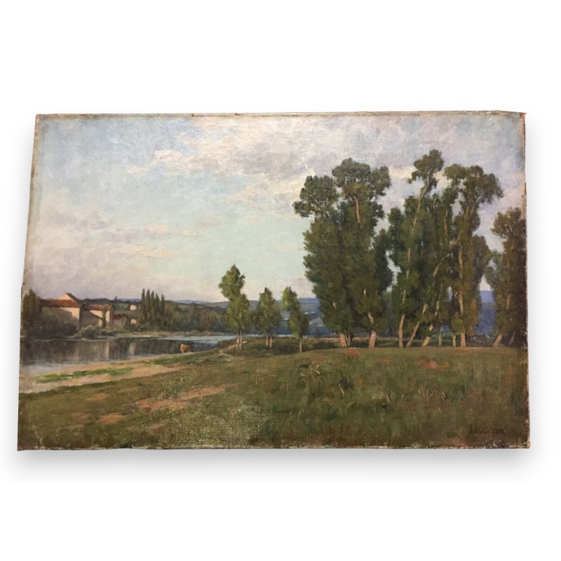 绘画 | 题为《风景》的画作，署名Johannès SON Moinat SA  - 古董与装饰艺术