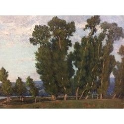 绘画 | 题为《风景》的画作，署名Johannès SON Moinat SA  - 古董与装饰艺术