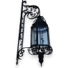 Lantern – matt black outdoor wall light. Available from  Moinat SA  – Antiques and home décor