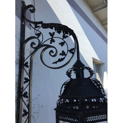 Lantern – matt black outdoor wall light. Available from  Moinat SA  – Antiques and home décor