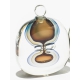 Bottle lying, modernist signed BEGOU.