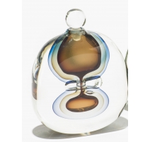 Bottle lying, modernist signed BEGOU.