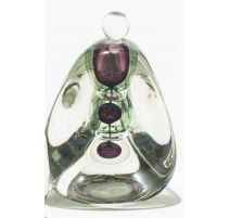 Botella triangular modernista, firmado BEGOU.