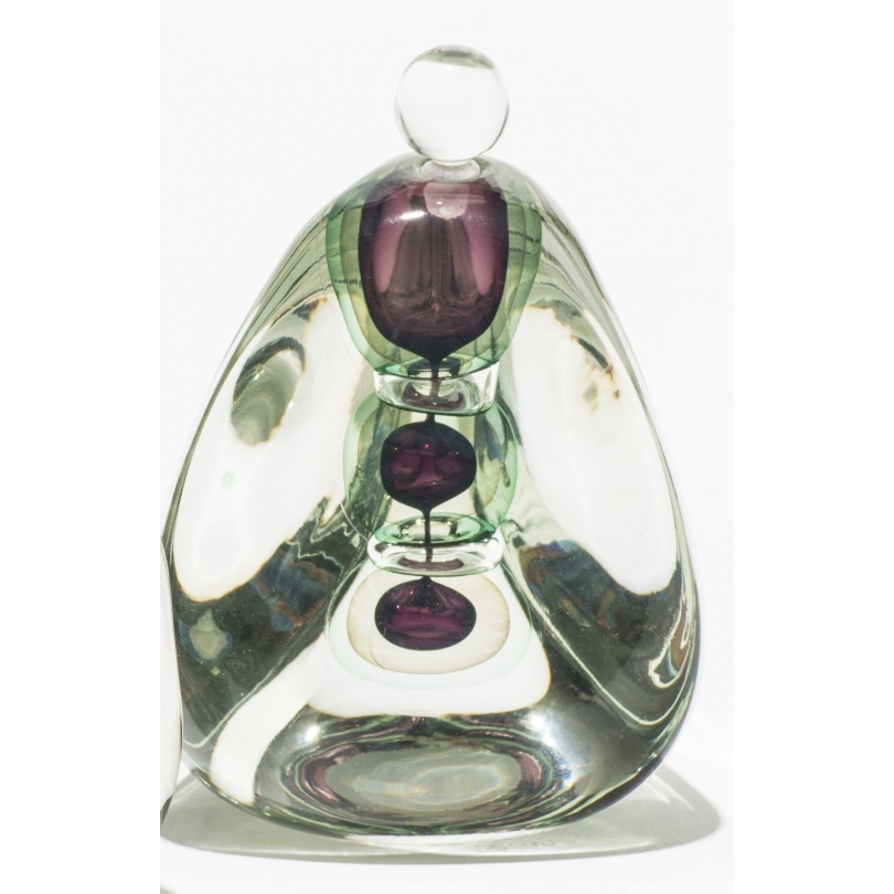 Flasche dreieckig modernistischen unterzeichnet BEGOU.