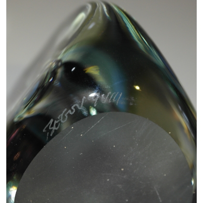 Modernist triangular bottle, signed BEGOU. at Moinat SA – Antiques and home décor