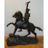 Sculpture \"Indien vainqueur\", en bronze.