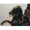 Sculpture \"Indien vainqueur\", en bronze.