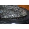 Sculpture \"La fin de la piste\", en bronze.