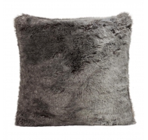 Cushion faux fur "timber wolf Full Fur'
