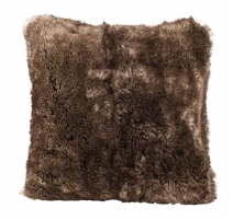Cushion, faux fur Brown Bear Full Fur'