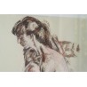 Pastel "Femme nue", signé Jean-Louis MERRÉ.  sur Moinat SA  - Antiquités décoration -  Gouaches, Aquarelles, Pastels